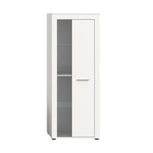 Stafford - vitrine - blanc - 2 portes - 60x159 cm - Blanc