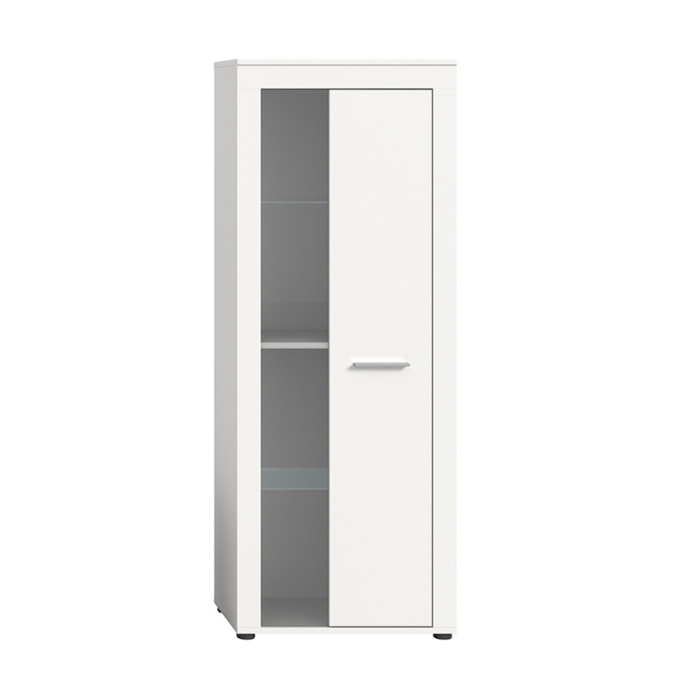 Stafford - vitrine - blanc - 2 portes - 60x159 cm - Blanc