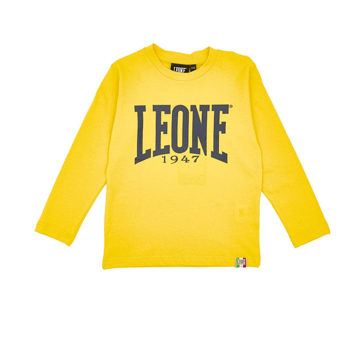 T-shirt Leone bambino con maniche lunghe Basic