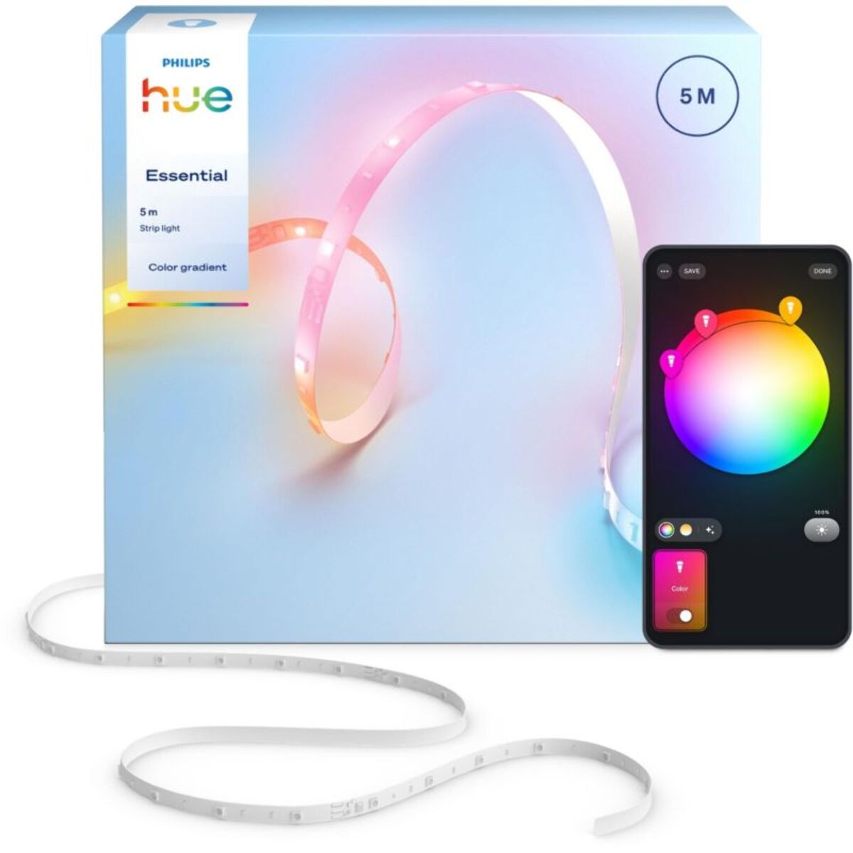 Bandeau LED PHILIPS HUE Essential 5m Color
