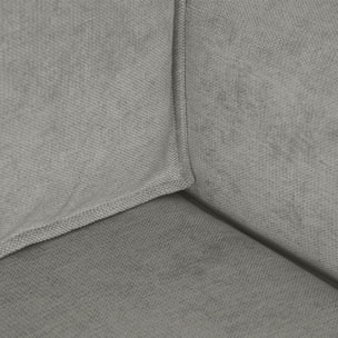 Canapé d'angle convertible 4 places en tissu chenille - LIVIA