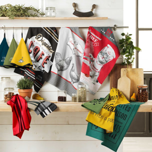 Torchon en 100% coton naturel - Kaki