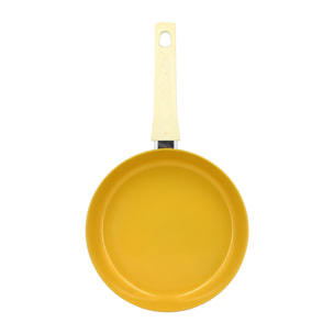 Poêle en revêtement céramique 24cm jaune - tous feux COLORAMA