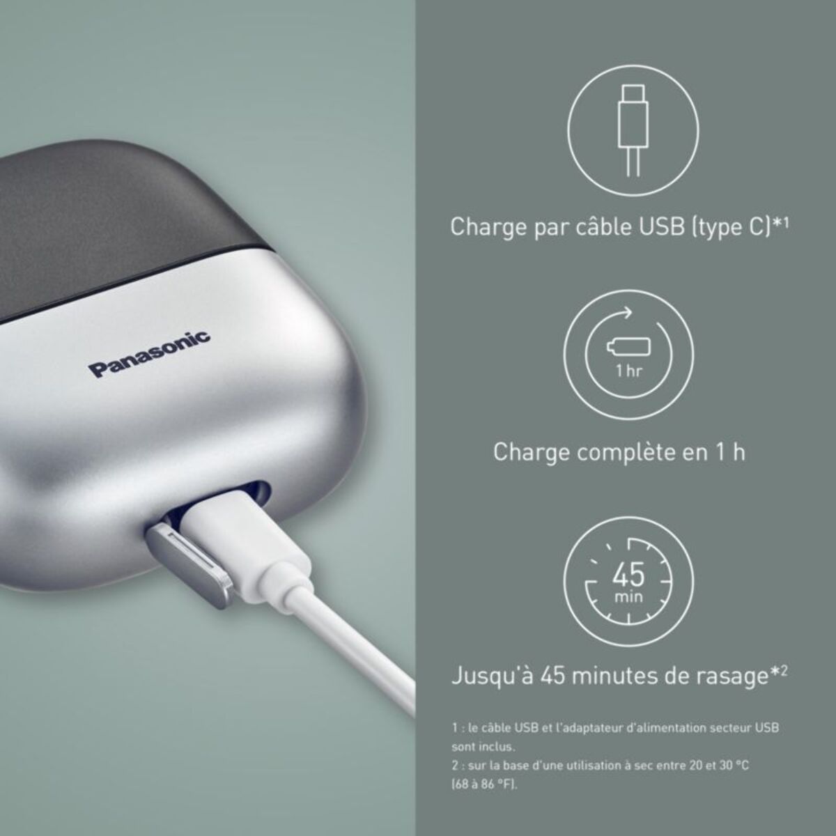 Rasoir électrique PANASONIC ES-CM3BKS503 3 lames
