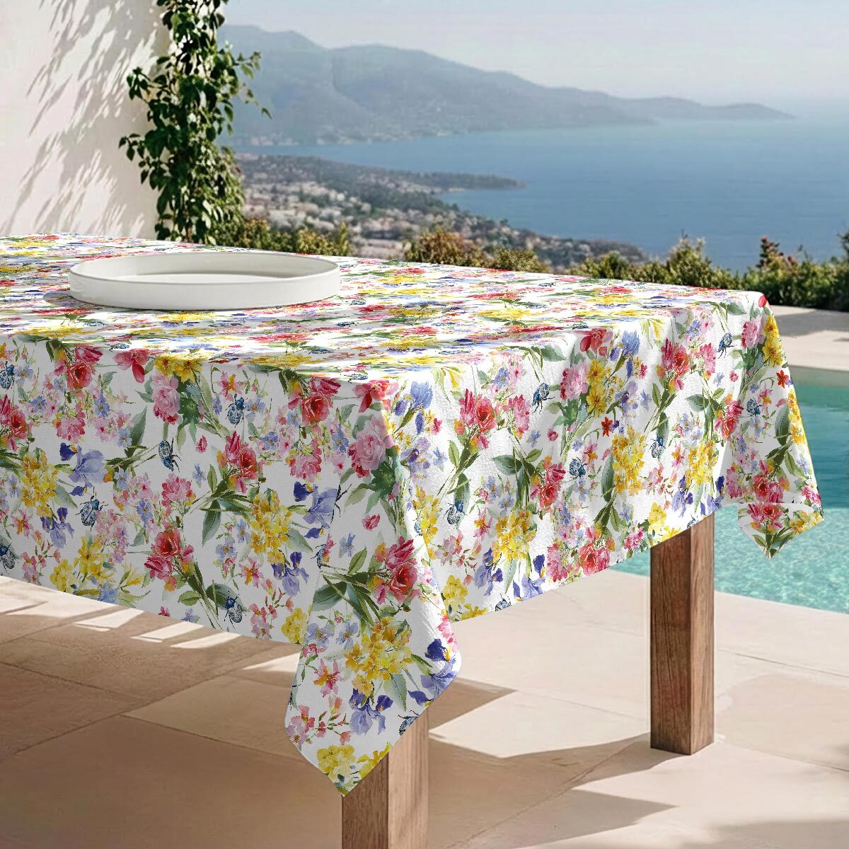 Nappe anti-taches Fioririn - 100% coton -