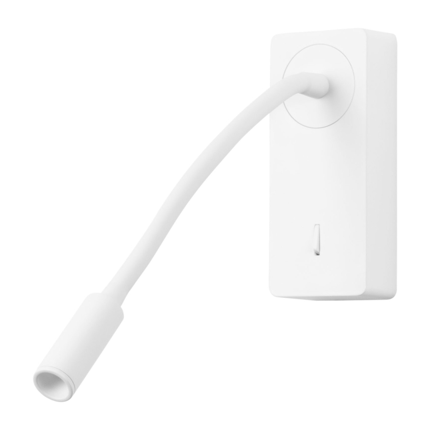 Forlight Mine - Luz de Lectura para Dormitorio LED con Luz Cálida 3000K con Interruptor Aplique de Pared Cabecero de Cama Blanco