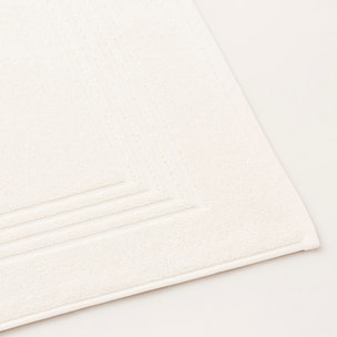 Tapis de Bain Coton Peigné - 920 g/m2 BLANC
