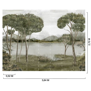 Papier peint panoramique scandi Intissé