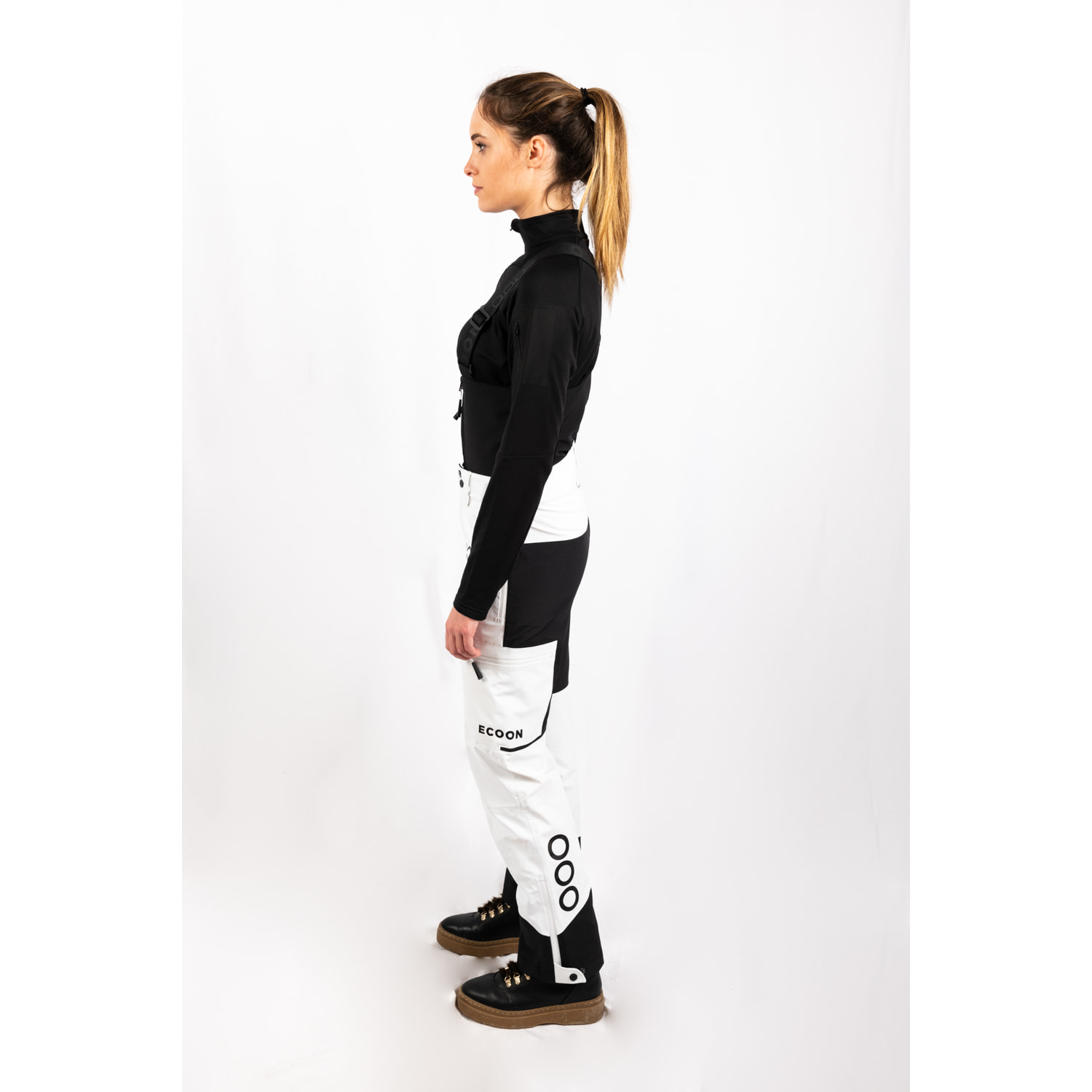 Pantaloni da donna ECOExplorer Pants di ECOON - Nero e Bianco