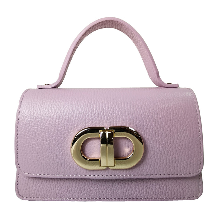 Borse Donna colore Viola-in pelle Made in Italy 20x20x7cm