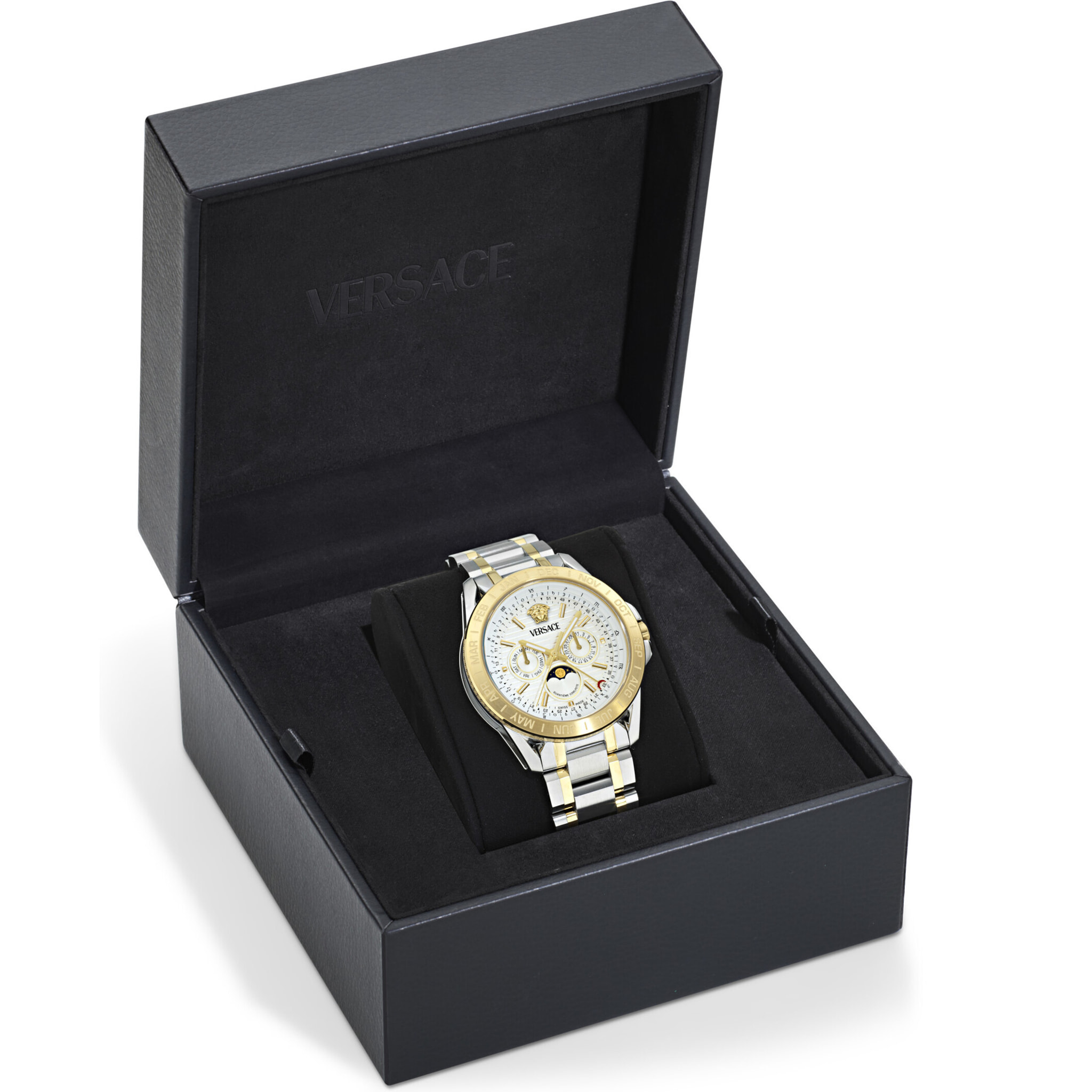 Versace Orologio Analogico Al Quarzo V-Galaxy Moonphase