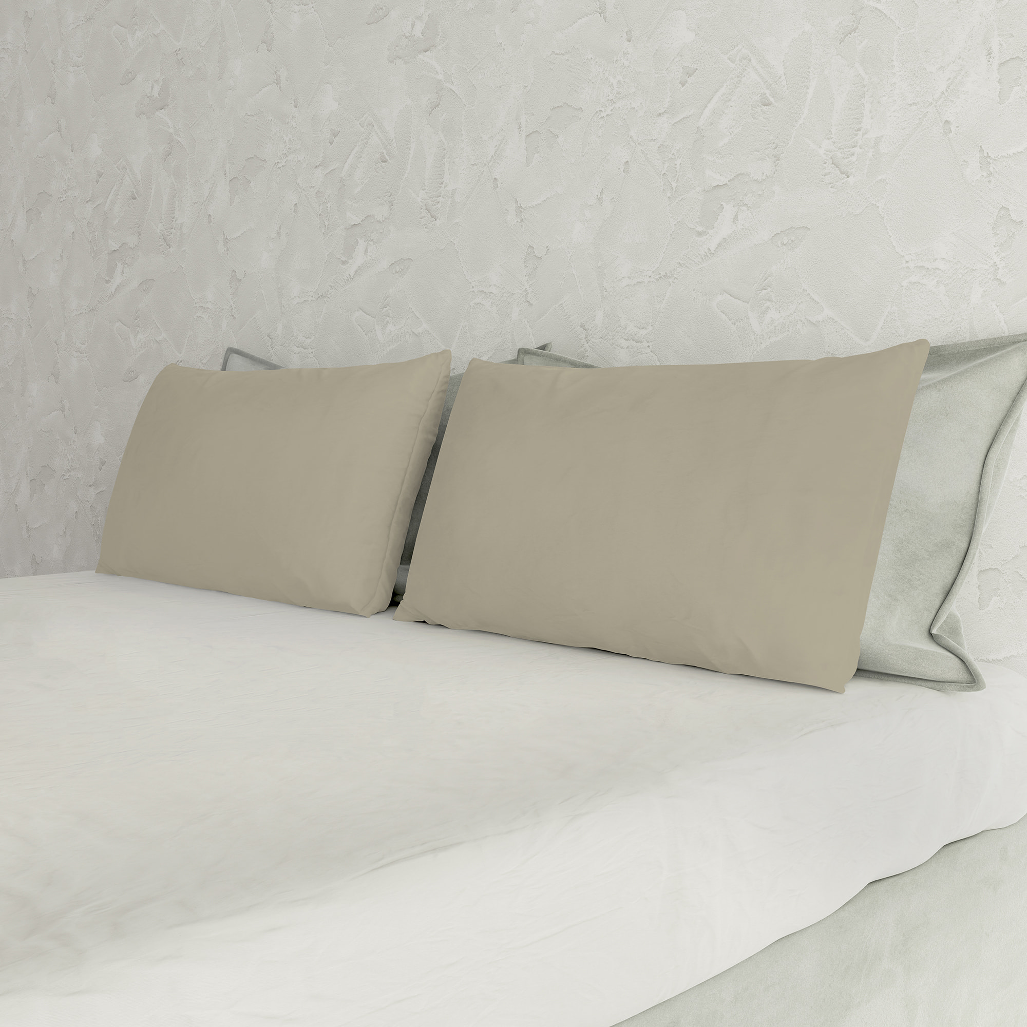 COPPIA FEDERE MAX COLOR, 100% Cotone, Made in Italy - TORTORA