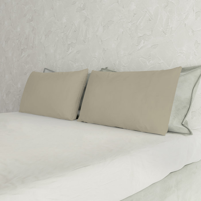 COPPIA FEDERE MAX COLOR, 100% Cotone, Made in Italy - TORTORA