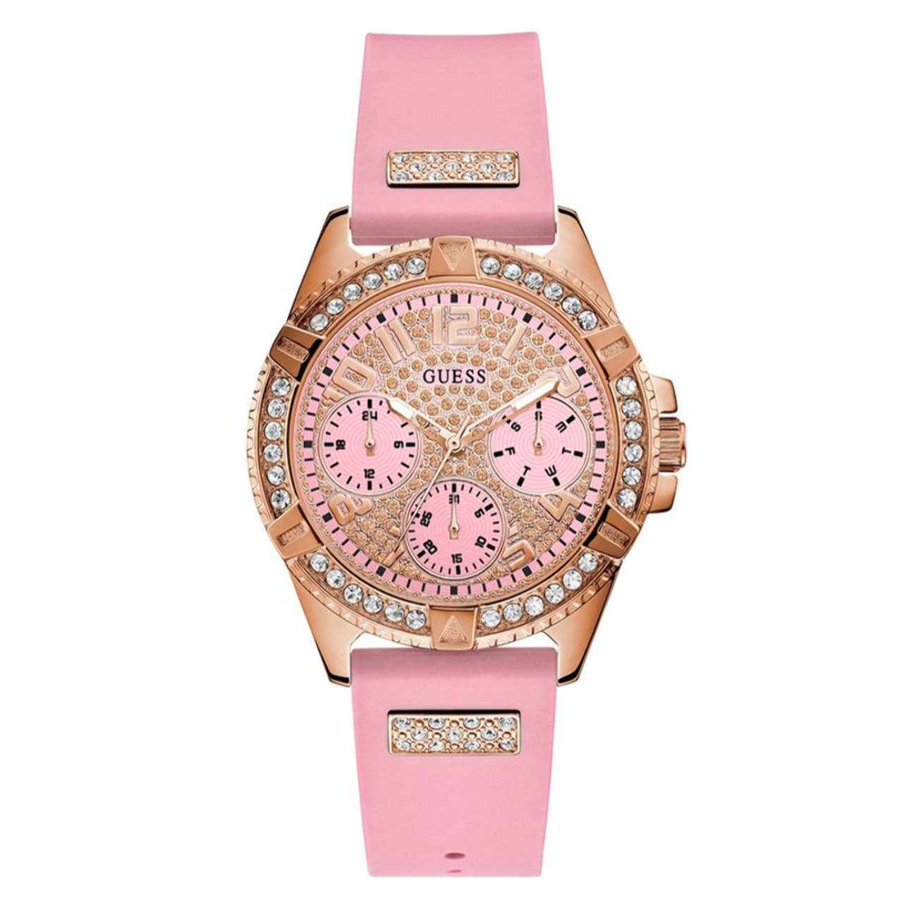 Reloj Guess W1160L5 Mujer Analogico Cuarzo con Correa de Silicona
