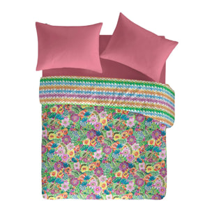 Housse de couette réversible en coton LOLA- multicolore - vendue seule