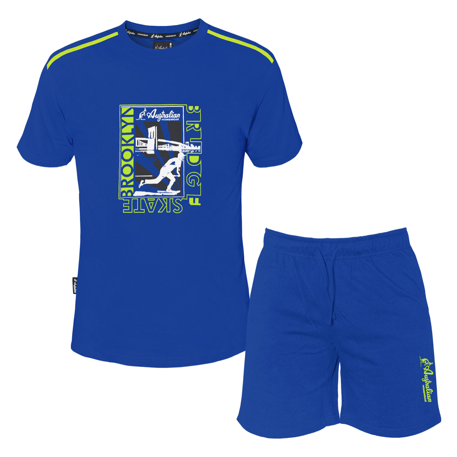 Completo Homewear Uomo Manica Corta AUSTRALIAN Cotone