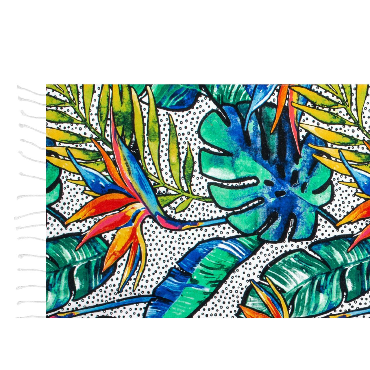 Telo Mare Fouta Modello Bali Con Frange