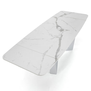 Tomasucci table extensible GRAM MATT WHITE MARBLE Multicolore