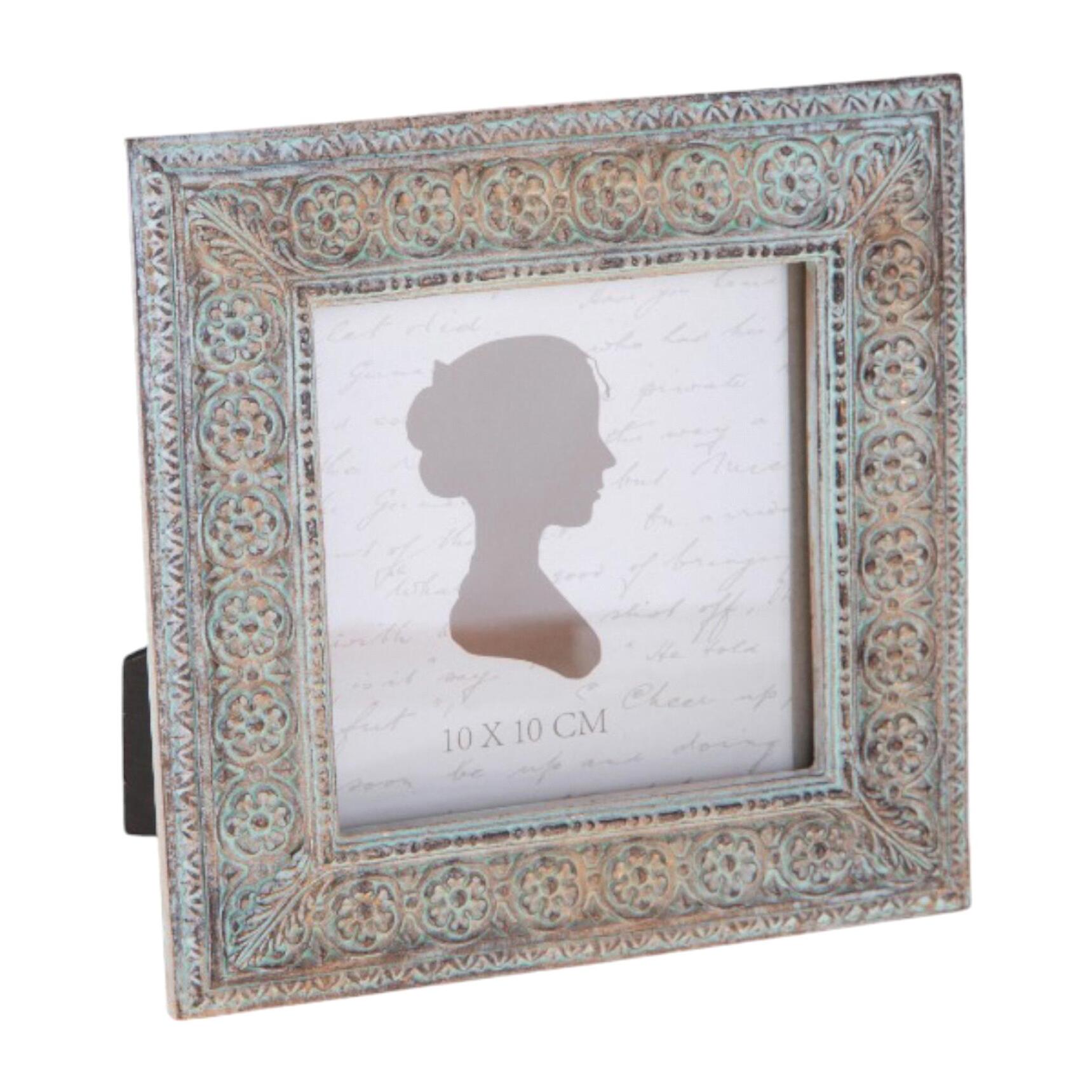 Porta foto decoro fiori - Pezzi 4 - 15xH16,6x1,8cm - Bianchi Dino SpA