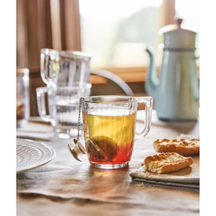6 mugs 32cL Grand Central - Luminarc - Verre ultra transparent