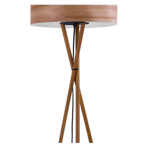 Lampadaire en bois d'hêtre et feuille de bois - Kyoto