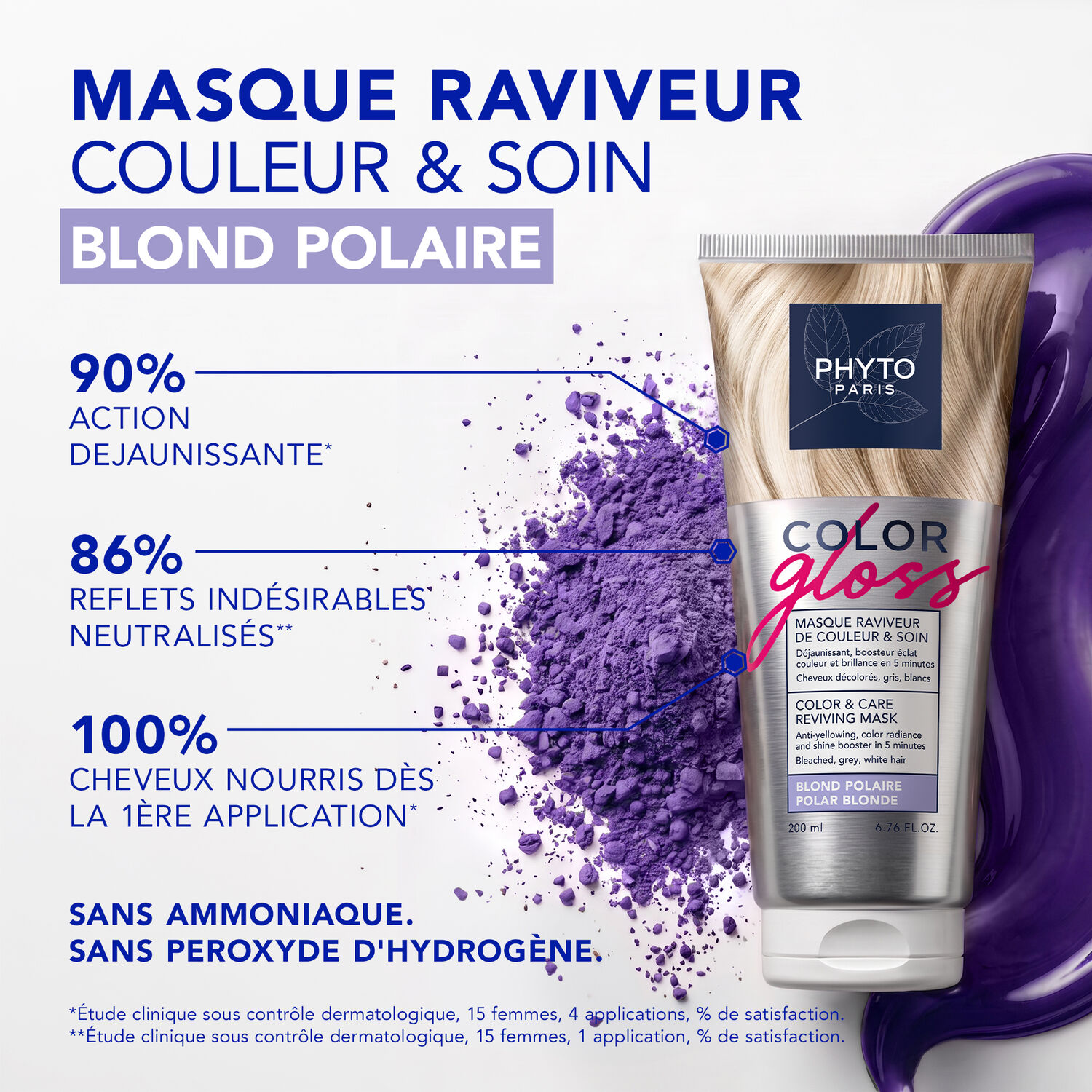 Color Gloss - Masque Raviveur de Couleur & Soin Blond Polaire 200 ml