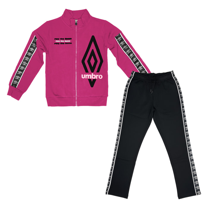 Tuta Ragazza UMBRO 8 / 16 Anni Cotone Felpato Invernale