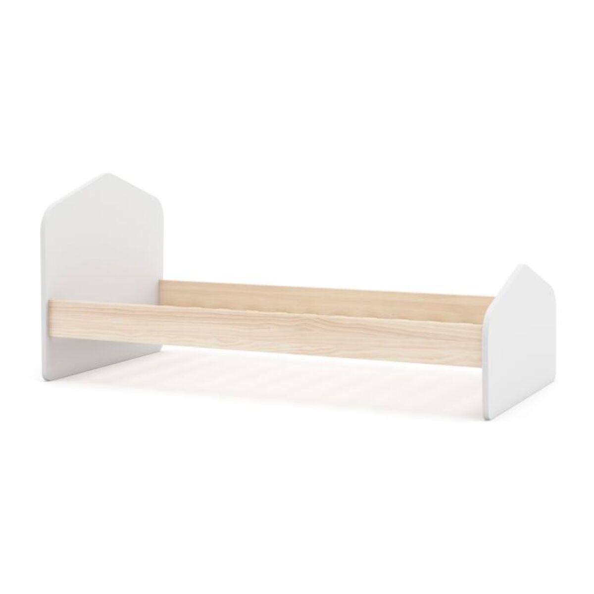 Cama juvenil Misty Cloud Blanco - Oak Soft