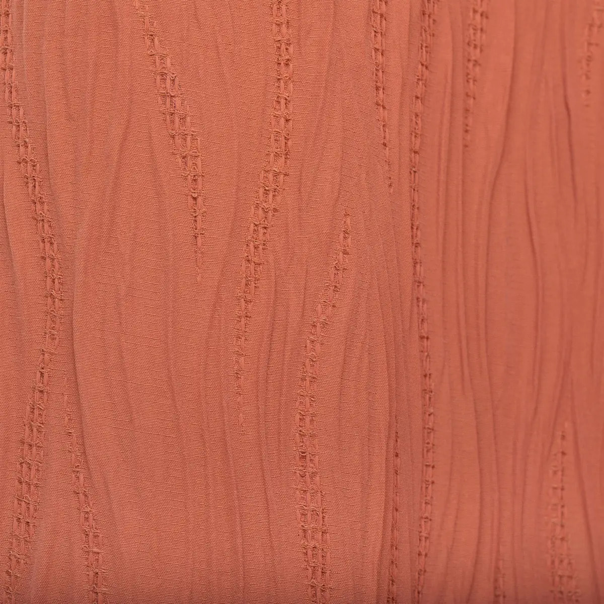 Rideau plissé "Maely" terracotta 135x260cm