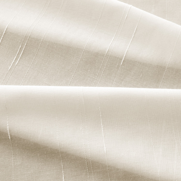 Tissu en voile d'étamine filetée - Beige