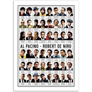 Affiche - Al Pacino and Robert de Niro - Olivier Bourdereau