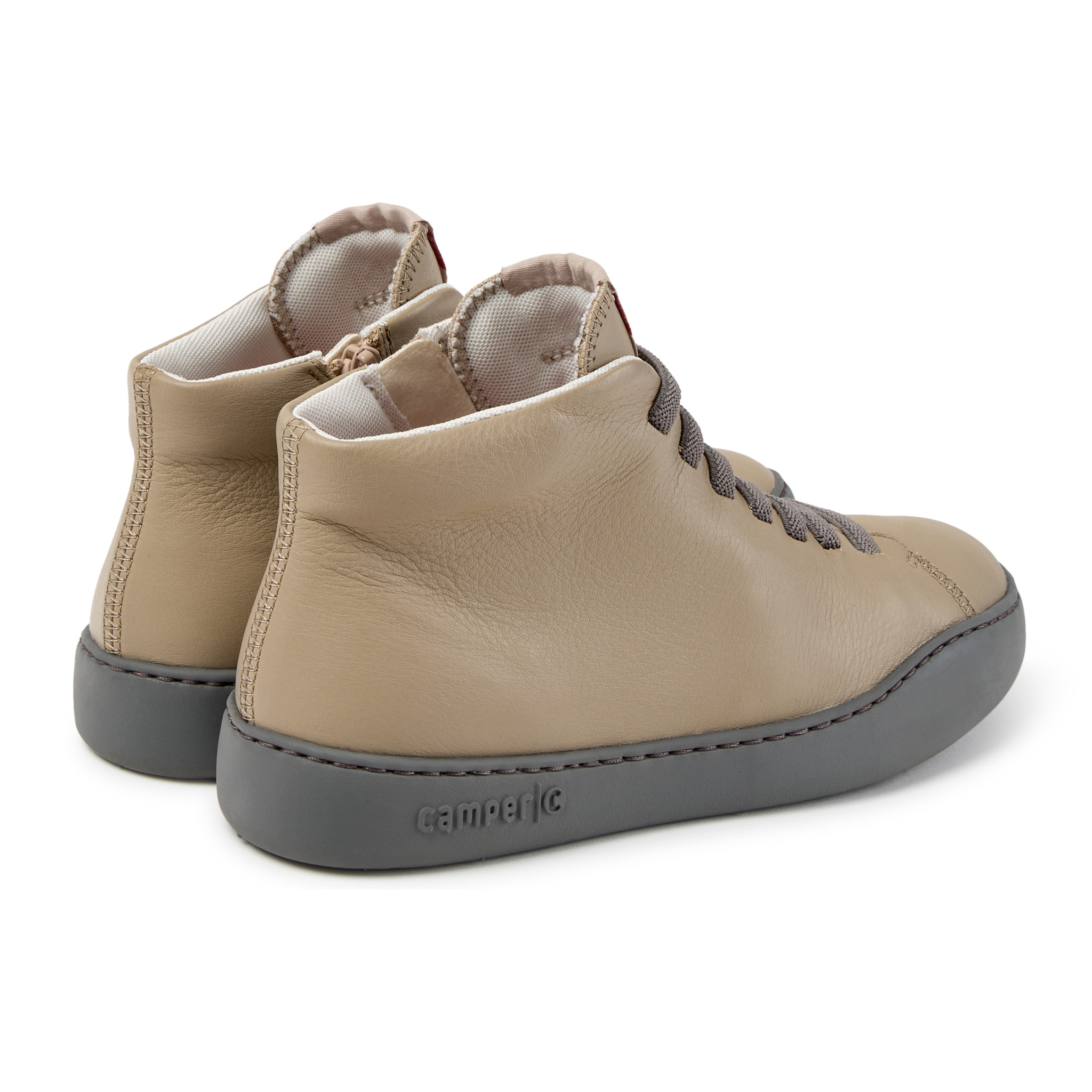 Zapatillas - CAMPER Peu Touring - Beige - Piel lisa