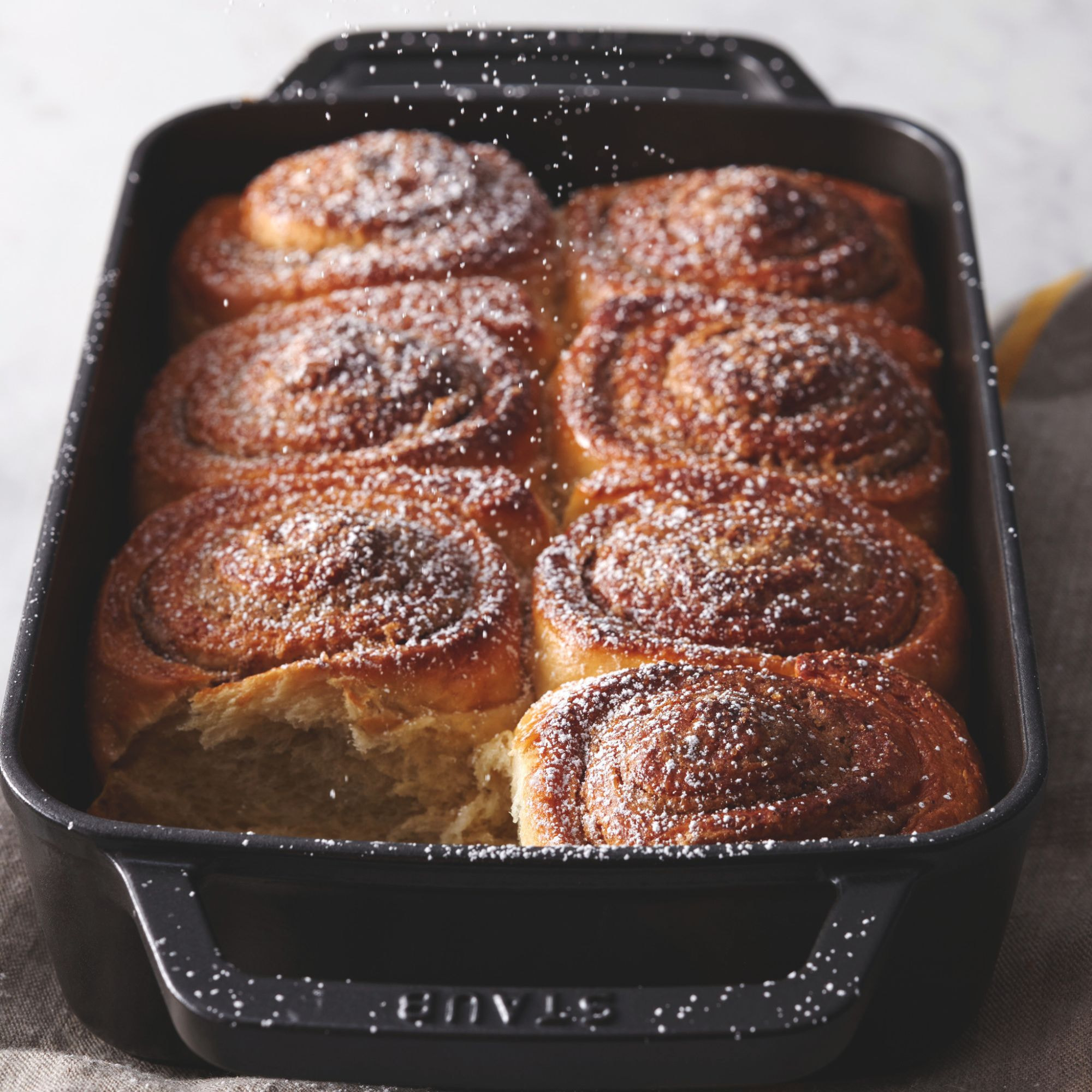 Plat à four rectangulaire, 30 x 20 cm, Noir mat