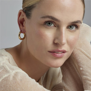 Pendientes Lux by Lux acabadoss en oro amarillo de 18k