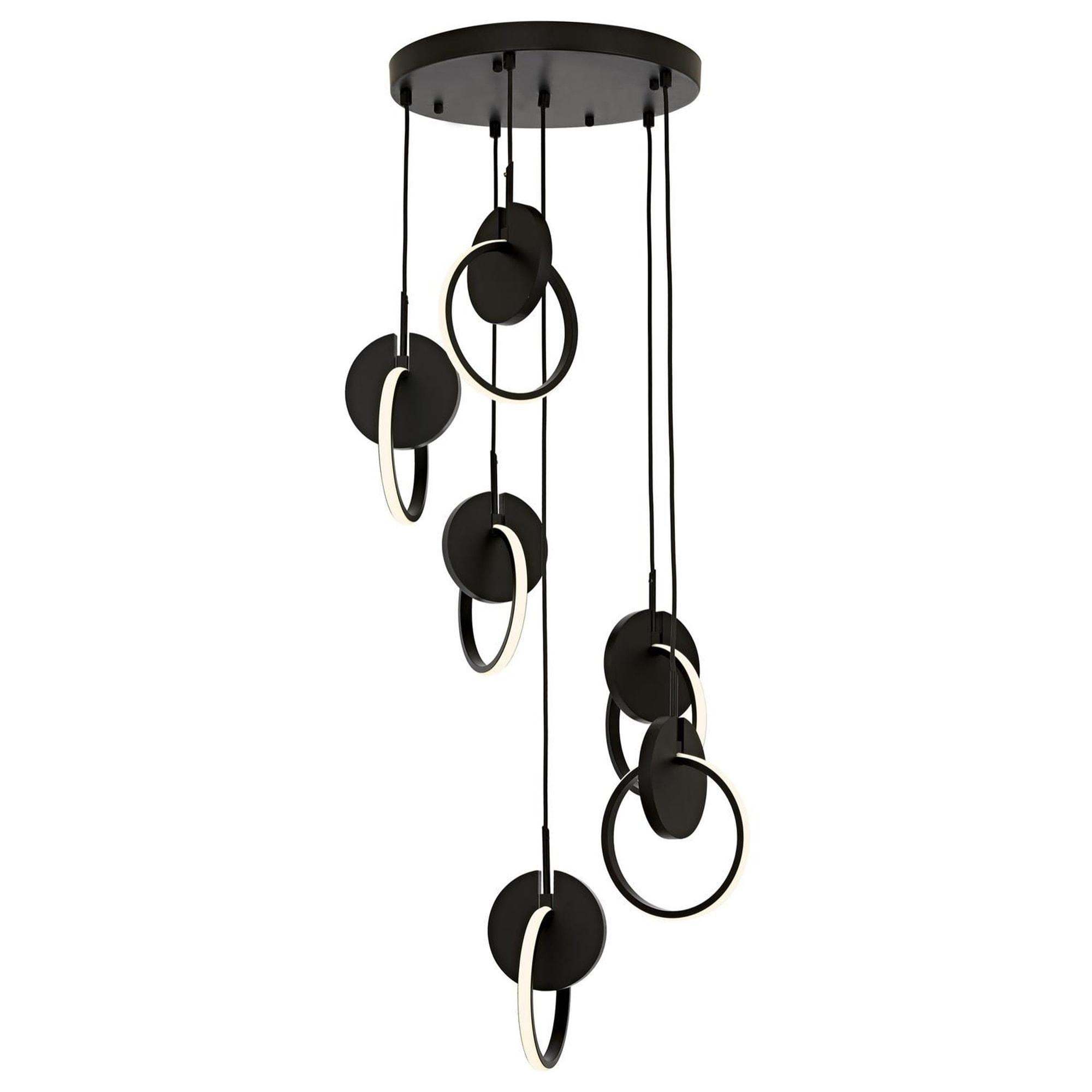 Lámpara de techo, metal, negro, colección Bled, 120x40x40, casquillo 6 x LED 3840Lm Ma