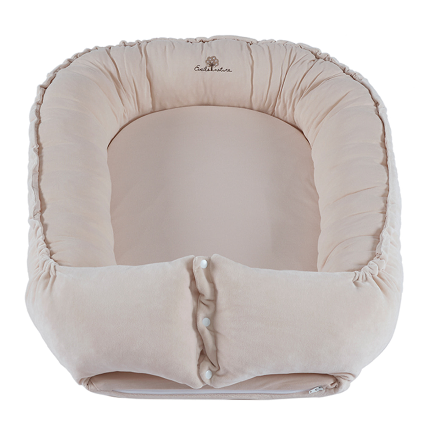 Cocoon bébé 0-6 mois coton bio velours-Beige