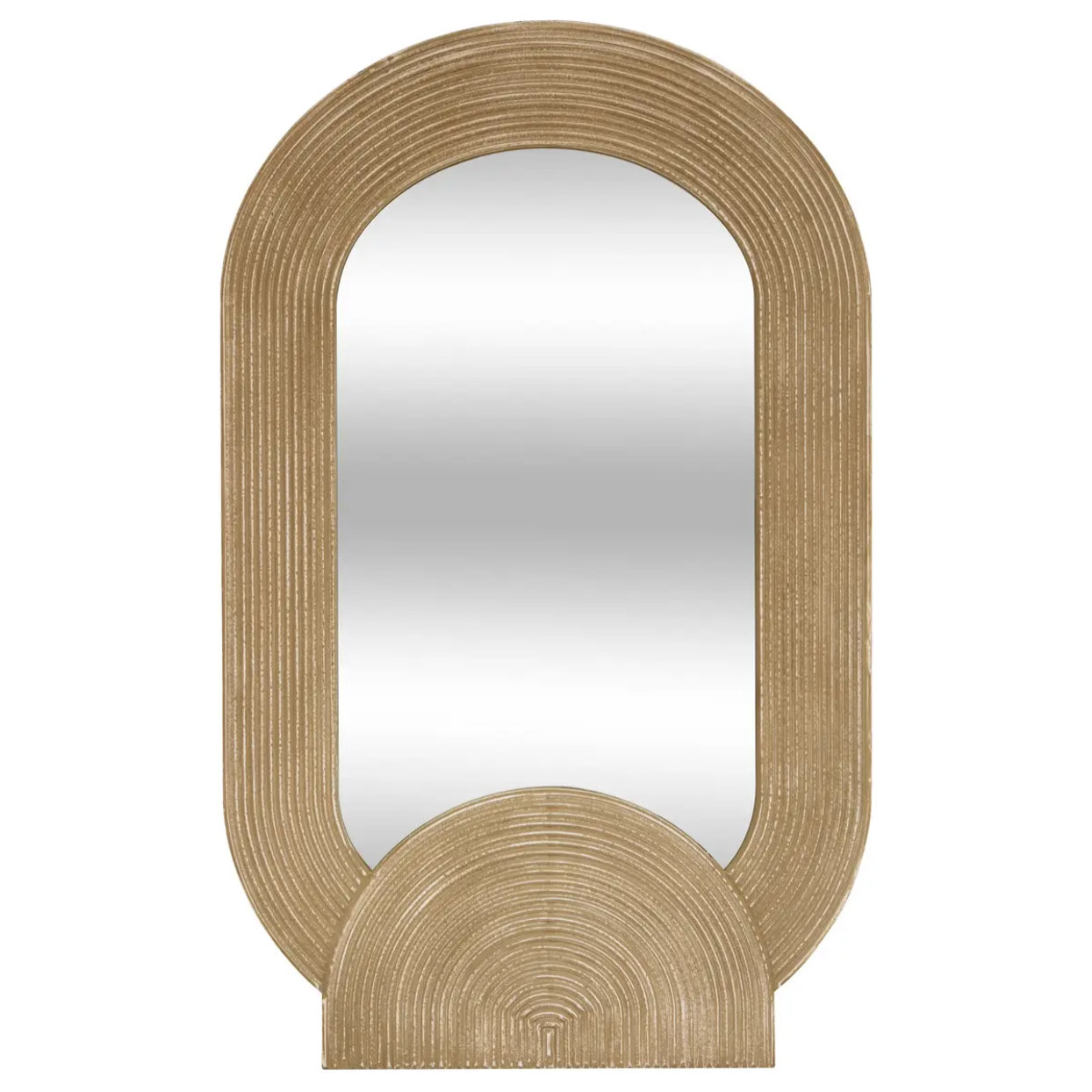 Miroir Anouk ovale 90x145cm marron