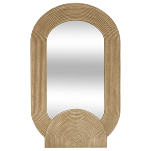 Miroir Anouk ovale 90x145cm marron