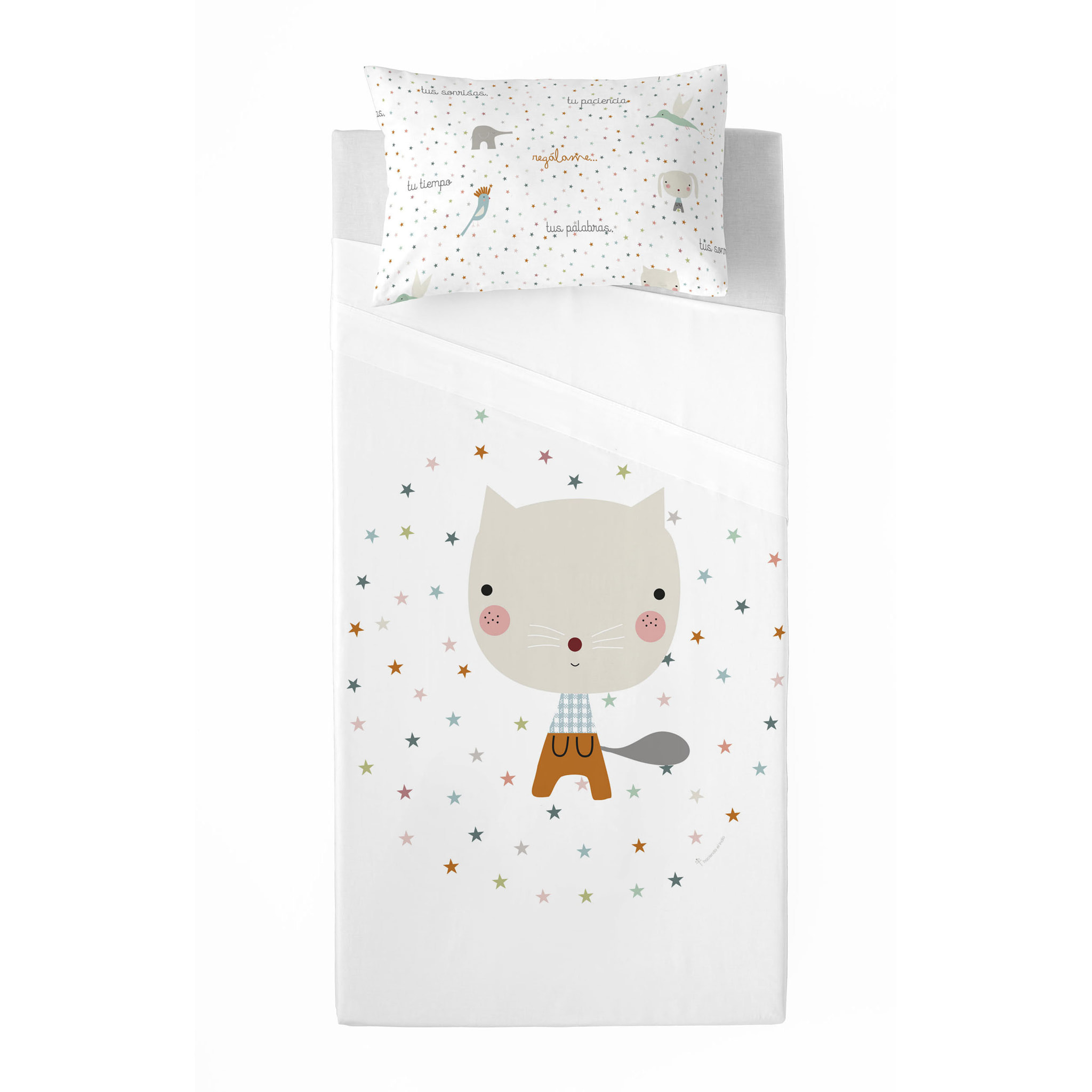 Haciendo el Indio - Juego de Sábanas Estampadas - Infantil - Incluye 1 Funda de Almohada - 100% Algodón - Regálame A