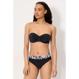 Top bikini bandeau Nero