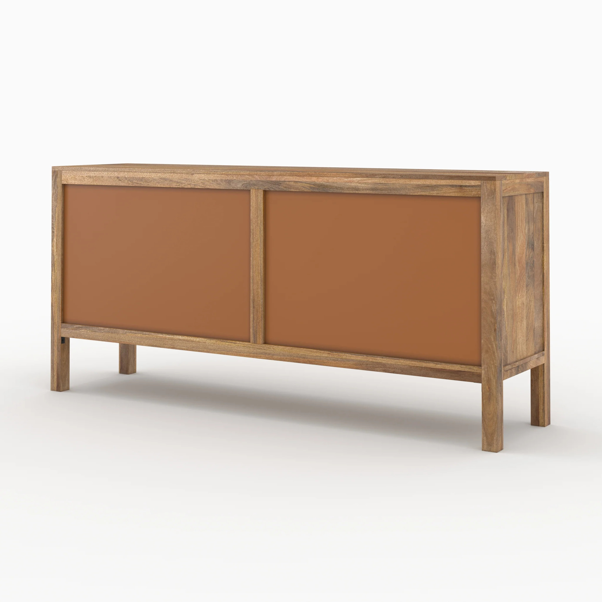 Buffet 3 portes et 3 tiroirs en cannage - Tiki