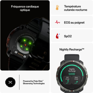 Montre sport POLAR Grit X2 Noir S-L