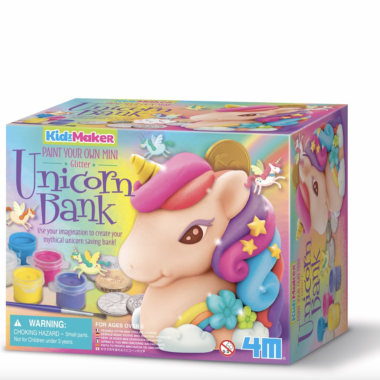Dipingi il tuo Salvadanaio Unicorno Glitter