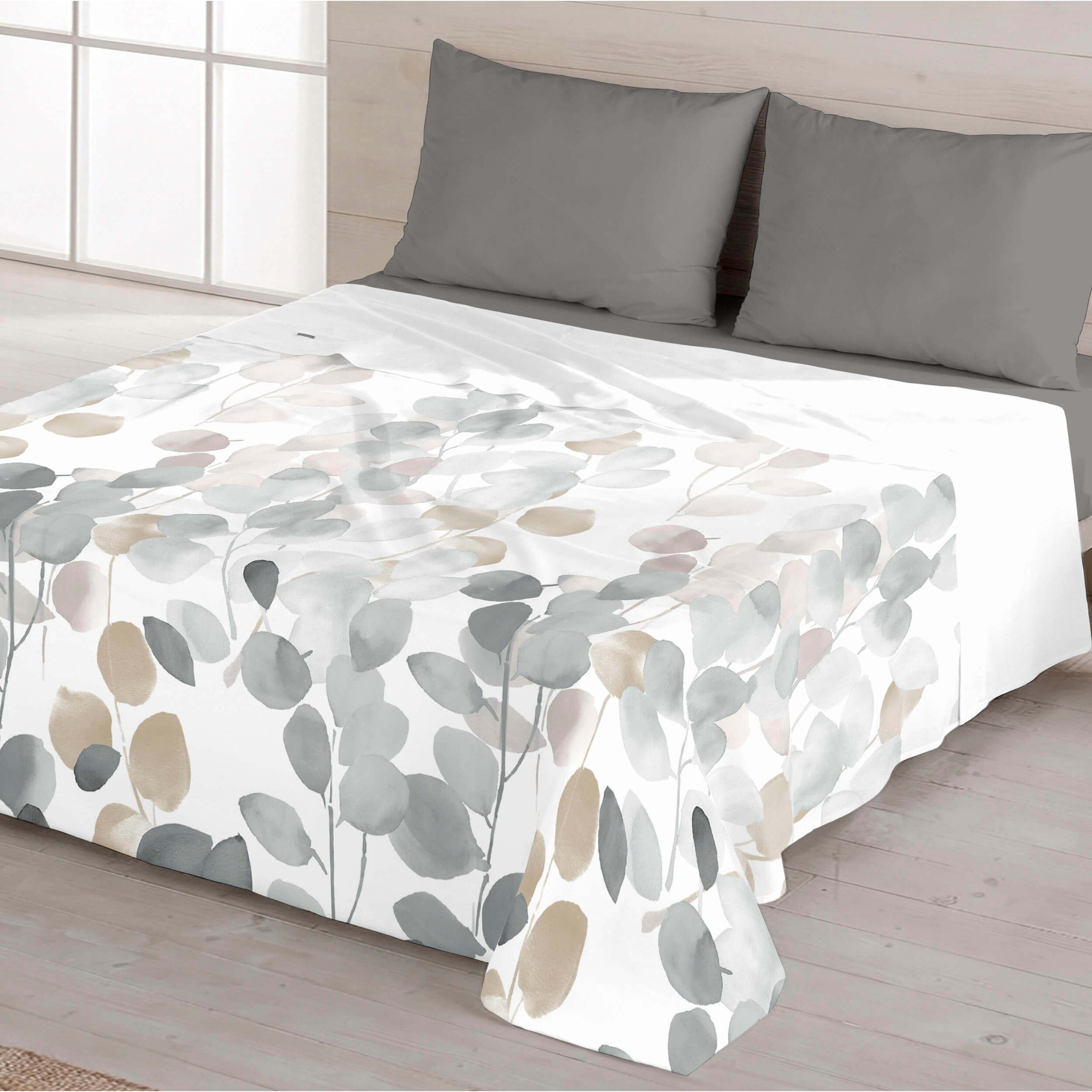 Juego de Sábanas Estampadas - 100% Algodón - Incluye 1 o 2 Fundas de Almohada + 1 Sábana Bajera - Judy