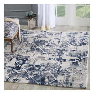 Tapis salon et chambre tissé motif géométrique KIRA