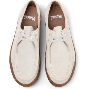 Scarpe stringate - CAMPER Peu Terreno - Beige - Pelle scamosciata