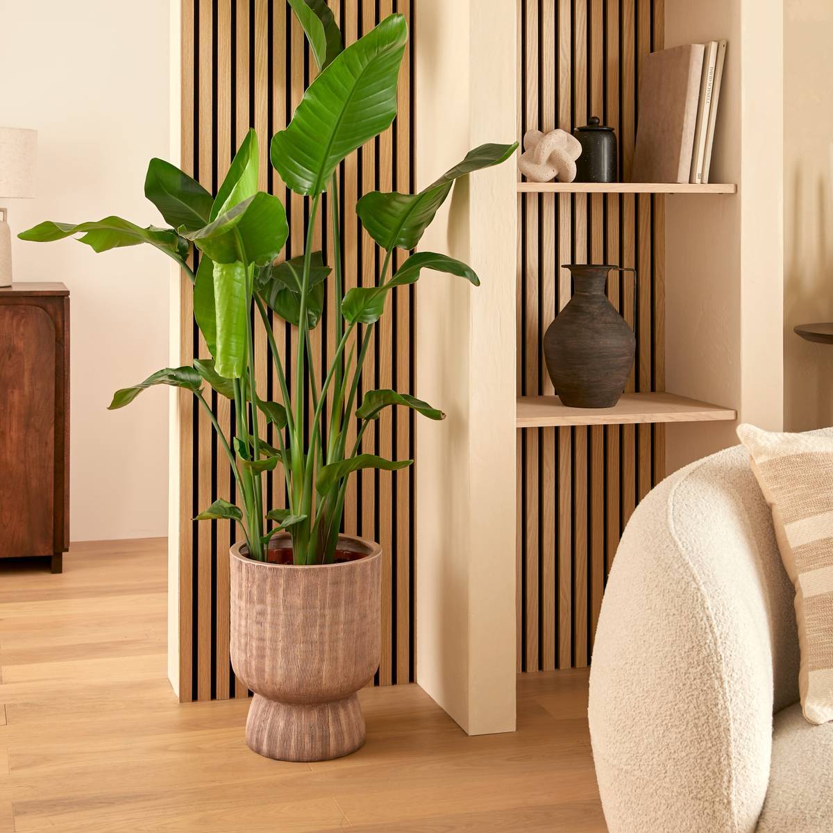 Cache-pot Romia marron 30x30cm