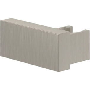 Support mural fixe pour douchette Universal rectangle Brushed Nickel Matt