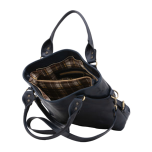 Borsa a mano  da donna In Vera pelle Made in Italy 43x28x12 cm