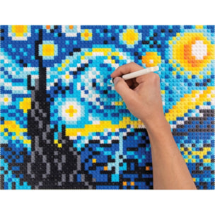 PIX BRIX PIXEL ART MOSAICO NOCHE ESTRELLADA VAN GOGH 2480 PIEZAS
